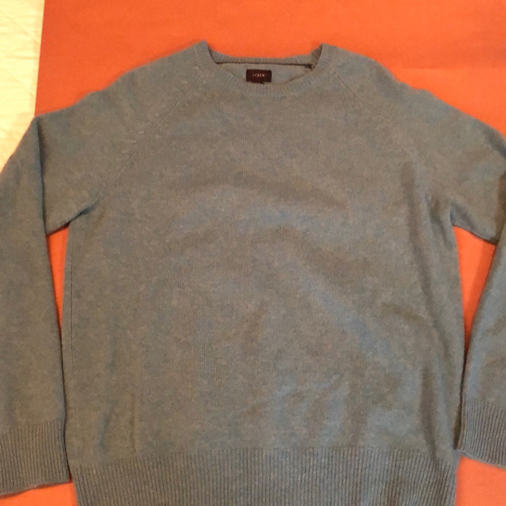 j crew  mens black label wool sweater medium